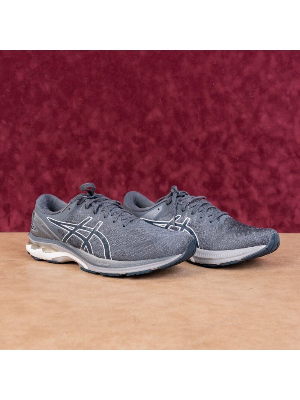 Asics Men Gel Kayano 27 1011A767 Grey Fabric Running Shoes Sneakers sz 11